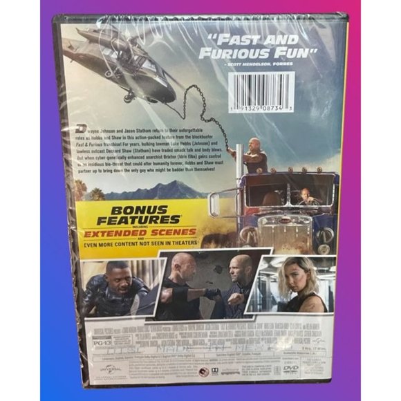 New/ Sealed Fast & Furious Presents Hobbs & Shaw DVD - Picture 2 of 2